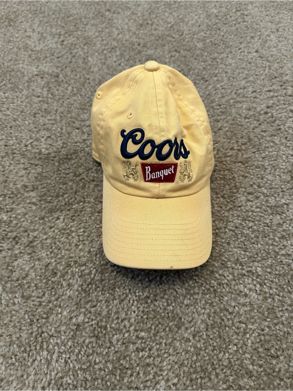 American Needle Coors Banquet Yellow Baseball Cap
